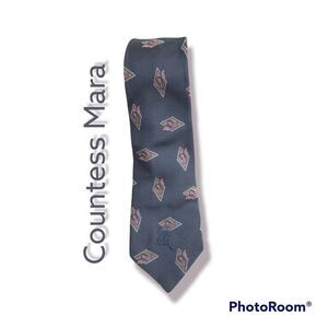 Countess Mara‎ Embored Logo Tie Geometric Print